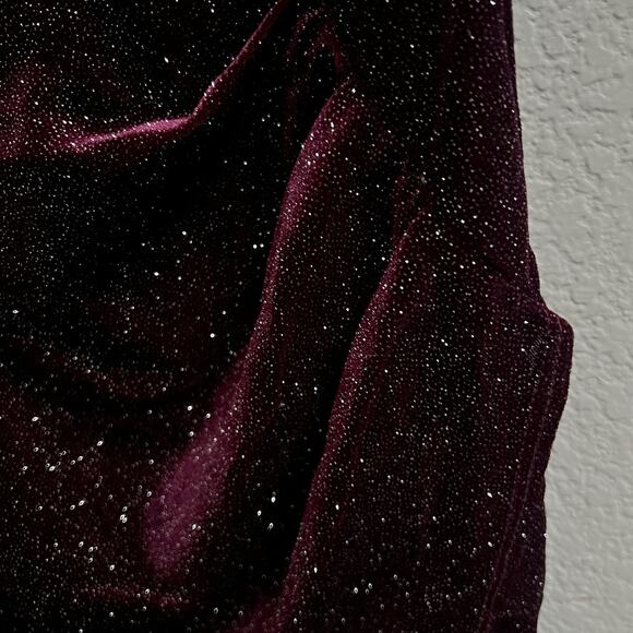 Windsor Mini Dress Purple Burgundy Sparkly Glitter Cocktail Sleeveless NWT Sz S - Picture 3 of 5